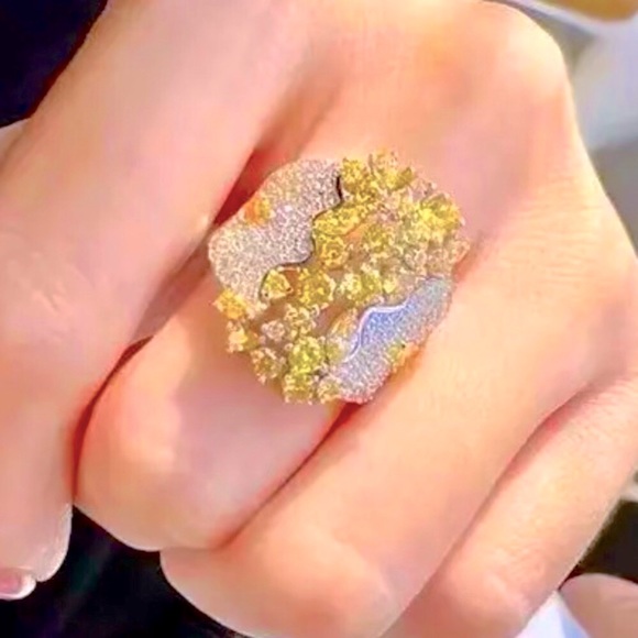 ✨✨Citrine Bouquet Ring✨Adjustable✨✨ - Picture 5 of 5